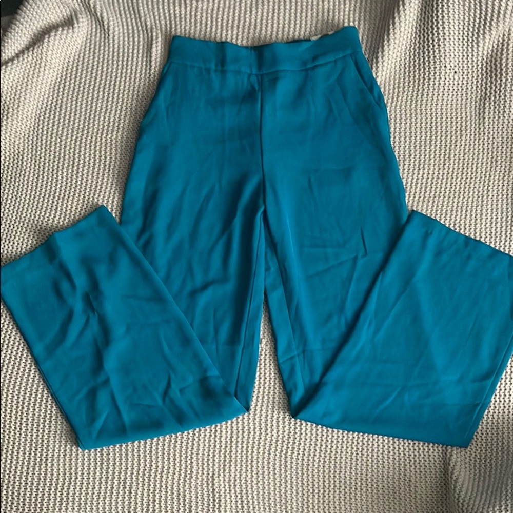 Sincerely Jules Teal Wide Leg Pants